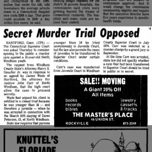 Secret murder trial