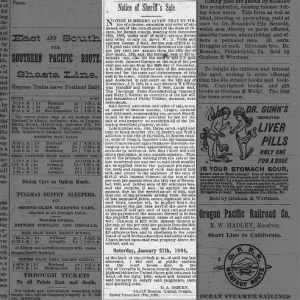 Philip Weber's estate sued, Corvallis The Weekly Gazette-Times 17 Jan 1894
