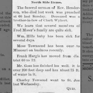 Obituary for Fred Henderson