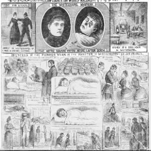 SKETCHES OF THE FIENDISH WORK OF THE MONSTER OF WHITECHAPEL