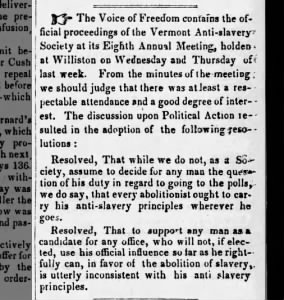 1843 Anti-slavery meeting resolutions.
