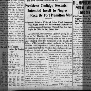 NY Age, 08_16_24 Coolidge Resents Insult to Negro