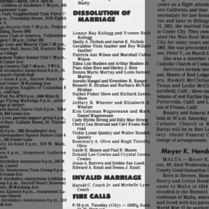 Divorce Billings Gazette 6 Nov 1986