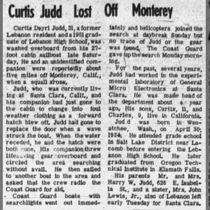 Death of Curtis Daryl Judd