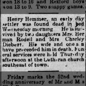 Obituary for Henry Hemmer