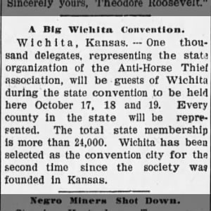 State Meeting - Wichita - every county represented- 1000 delegates of the 24,000 members
