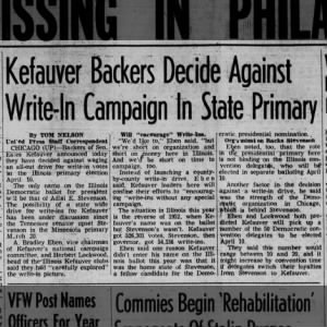 Kefauver campaign 1956