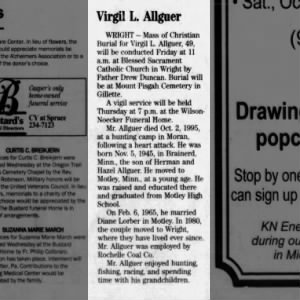 Obituary for Virgil L. Aligner