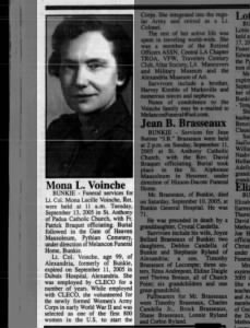 Obituary for Mona Lucille Voinche