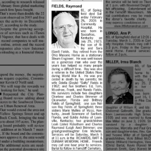 Obituary for Raymond FIELDS