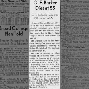 Obituary for C.E. Barker
