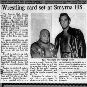 Mid-South Wrestling Association October 2, 1982