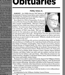 Obituary for Phillip Merwin Belote Sr.