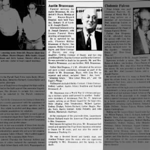 Obituary for Austin Brasseaux
