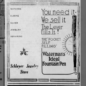Waterman Ad 1916