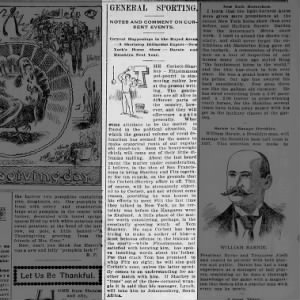 1896.11.21 Cromwell's Kansas Mirror, KS City, Tom-Fitz-Corbett arguing