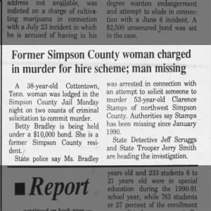 Murder For Hire Newspaper story