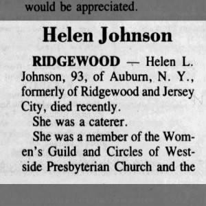 Obituary for Helen L. Johnson