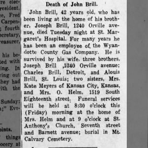 Obituary for John Brill