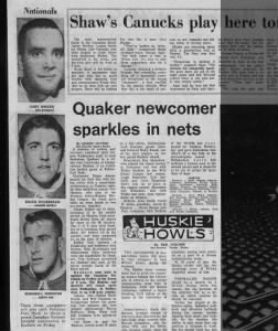 Quakers newcomer sparkles in nets