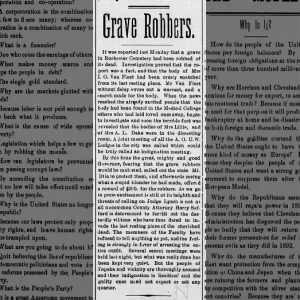 Grave Robbers of Rochester Cemetery