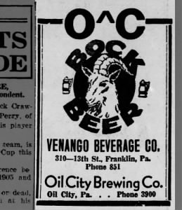 19350426 The News-Herald Franklin, Pennsylvania Oil City Brewing Company AD