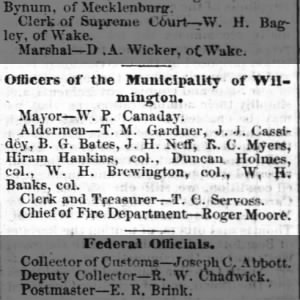 Officer of the Municipality of Wilmington