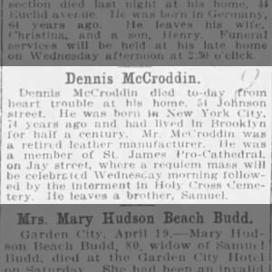 Obituary for Dennis McCroddin