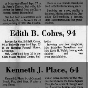 Edith B. Cohrs, 94 