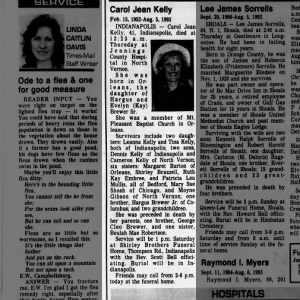 Obituary for Carol Jean Kelly