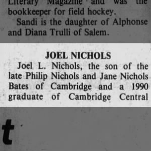 Obituary for Joel L. NICHOLS
