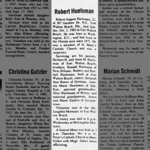 Obituary for Robert August Huelsman