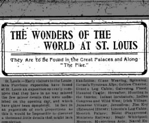 The wonders of the world at St Louis 1904
