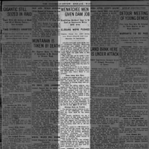 Wenatchee Men Given Dam Job The Spokesman-Review
Thu, Feb 14, 1935