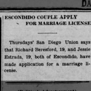 Marriage of Beresford / Estrada