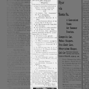 Fifth Sunday Meeting of Christian County Baptist Assoc. Friday June 7, 1902