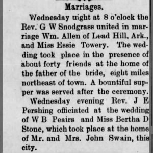 Marriage of Allen / Towery