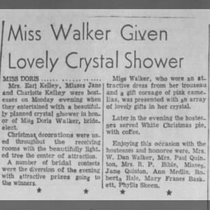 NoraKelley Party Crystal Shower for Doris Walker