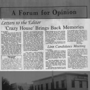 Letter to the Editor of LGRN RE: Mario Del Rosso's "Childhood Adventures at the Crazy House"