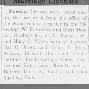 Marriage of Bowers / Lane