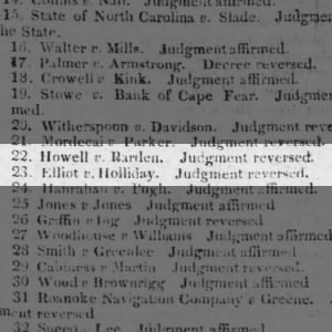 Howell v Barden judgement reversed 1833 April
