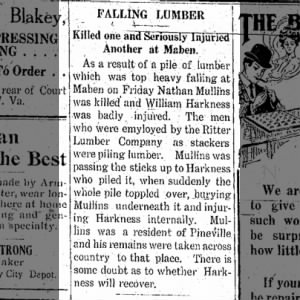 April 1912 Lumber