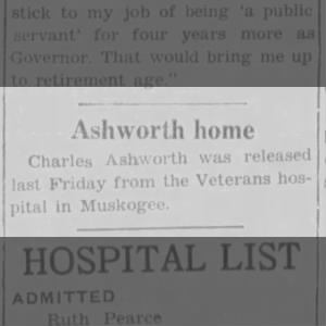 Charles Earl Ashworth release after being shot
