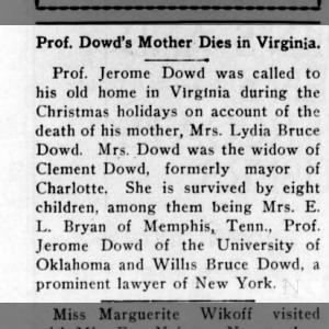 Obituary for Dowd Dowd