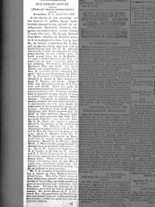 1887Apr21 Onslow Items - The Weekly Record, Beaufort, Thursday, Pg4