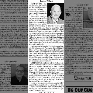 Obituary for Edward P. Dorst