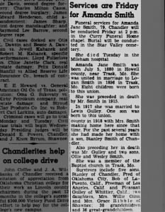 Amanda Jane Smith
Lincoln County News
Chandler, Oklahoma
Thu, Mar 03, 1960 ·Page 1
