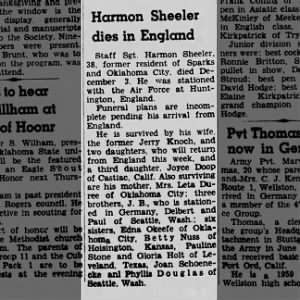 Obituary for Harmon Sheeler
