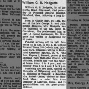 Obituary for William G. R. Hodgetts