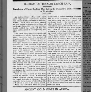 Russian Lynch Law